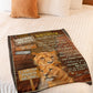 Lion You Are My Life Daughter Gift Flannel Blanket For Soft Bed Couch And Home Comfort