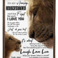 Lion Beloved Mother Message Flannel Blanket For Bed Sofa And Reading Nook Decor
