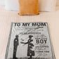 Family Beloved Mother Message Flannel Blanket For Relaxing At Home And Travel