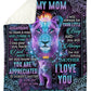 Lion Love To My Mom You Are The World Flannel Blanket For Soft Bed Couch And Home Comfort