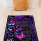 Butterfly Warm Sunshine Love Daughter Gift Flannel Blanket For Relaxing At Home And Travel