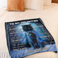 Wolf Step Out Of The Shadows Daughter Gift Flannel Blanket For Soft Bed Couch And Home Comfort