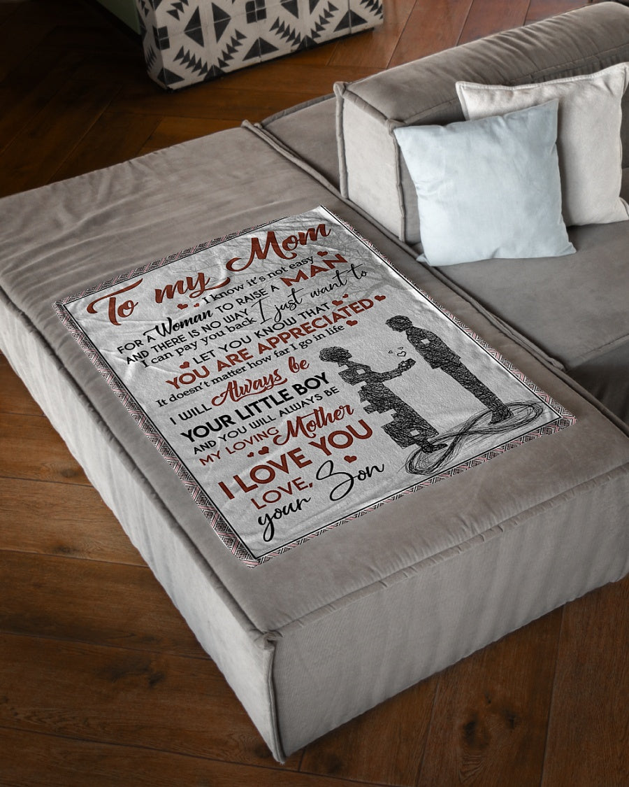 Family Endless Love My Loving Mother Flannel Blanket For Living Room And Bedroom Styling