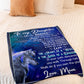 Wolf Believe In Yourself Daughter Gift Flannel Blanket For Soft Bed Couch And Home Comfort