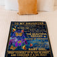 Butterfly Believe In Yourself Daughter Gift Flannel Blanket For Relaxing At Home And Travel