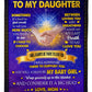 Family Big Hug Daughter Gift Flannel Blanket For Bed Sofa And Reading Nook Decor