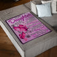 Butterfly To My Daughter Sometimes It's Hard Pink Flannel Blanket For Living Room And Bedroom Styling
