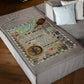 Family Love Believe In Yourself Daughter Gift Flannel Blanket For Living Room And Bedroom Styling