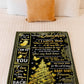 Family I Am So Proud Of You Daughter Gift Black And Yellow Flannel Blanket For Relaxing At Home And Travel