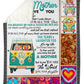 Hippie Beloved Mother Message Flannel Blanket For Soft Bed Couch And Home Comfort