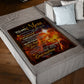 Lion So Strong I Love You With All My Heart Flannel Blanket For Living Room And Bedroom Styling