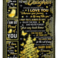 Family I Am So Proud Of You Daughter Gift Christmas Flannel Blanket For Bed Sofa And Reading Nook Decor