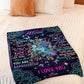 Floral I Love You With All My Heart Mother Flannel Blanket For Soft Bed Couch And Home Comfort