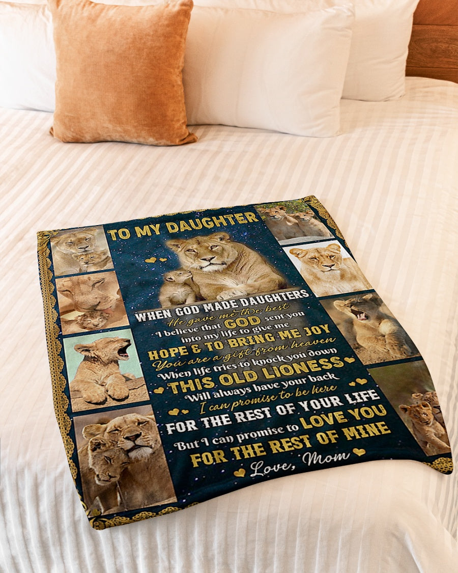 Lion The Rest Of Your Life Daughter Gift Flannel Blanket For Soft Bed Couch And Home Comfort