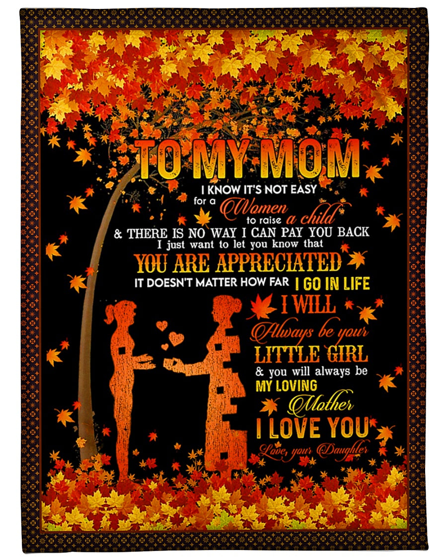 Family Endless Love Little Girl Flannel Blanket For Bed Sofa And Reading Nook Decor