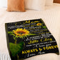 Sunflower Deep Appreciation Message Little Boy Flannel Blanket For Soft Bed Couch And Home Comfort