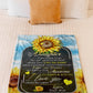 Sunflower Strong Spirit Message Daughter Gift Flannel Blanket For Living Room And Bedroom Styling