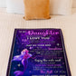 Mermaid Never Forget That I Love You Mom To Daughter Flannel Blanket For Relaxing At Home And Travel