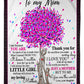 Family To Me You Are The World Little Girl Flannel Blanket For Bed Sofa And Reading Nook Decor