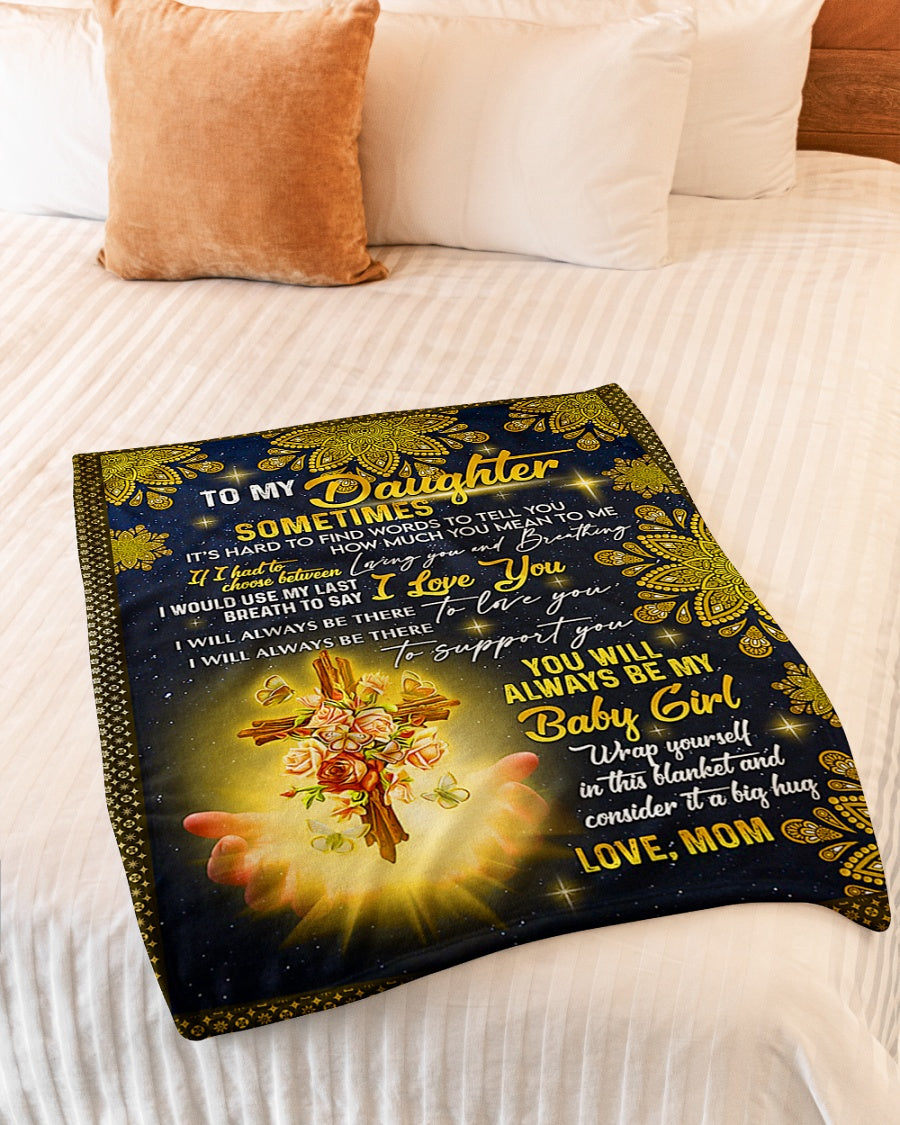 Jesus How Much You Mean To Me Daughter Gift Flannel Blanket For Soft Bed Couch And Home Comfort