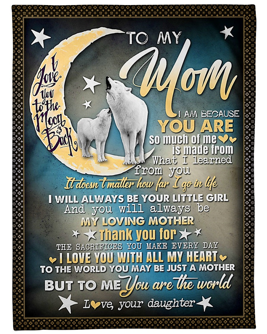 Wolf Endless Family Love You Are The World Flannel Blanket For Bed Sofa And Reading Nook Decor