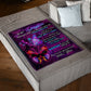 Family Love I Think About You Daughter Gift Flannel Blanket For Living Room And Bedroom Styling