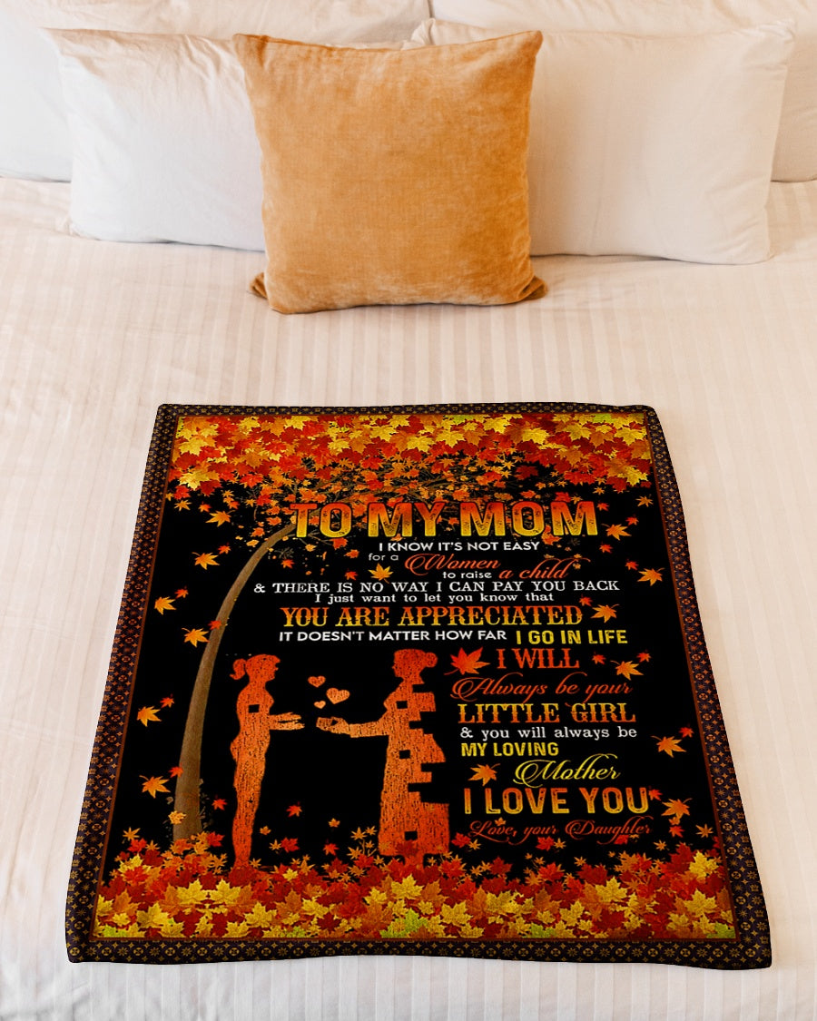 Family Endless Love Flannel Blanket For Relaxing At Home And Travel