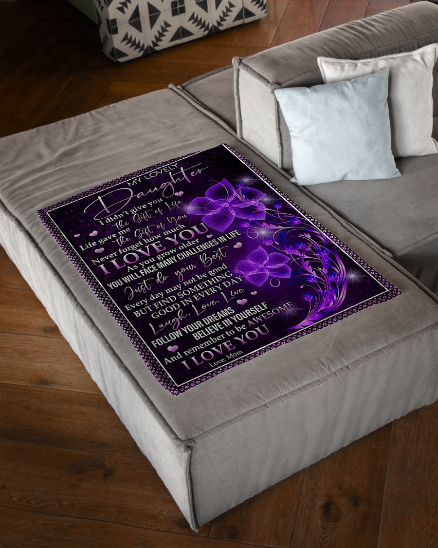 Flower I Love You Flannel Blanket For Living Room And Bedroom Styling