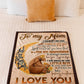 Bear My Loving Mother From Son Flannel Blanket For Relaxing At Home And Travel