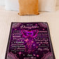 Butterfly Consider Big Hug Daughter Gift Flannel Blanket For Relaxing At Home And Travel