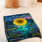 Sunflower Never Forget That You're My Sunshine Mom To Daughter Flannel Blanket For Soft Bed Couch And Home Comfort