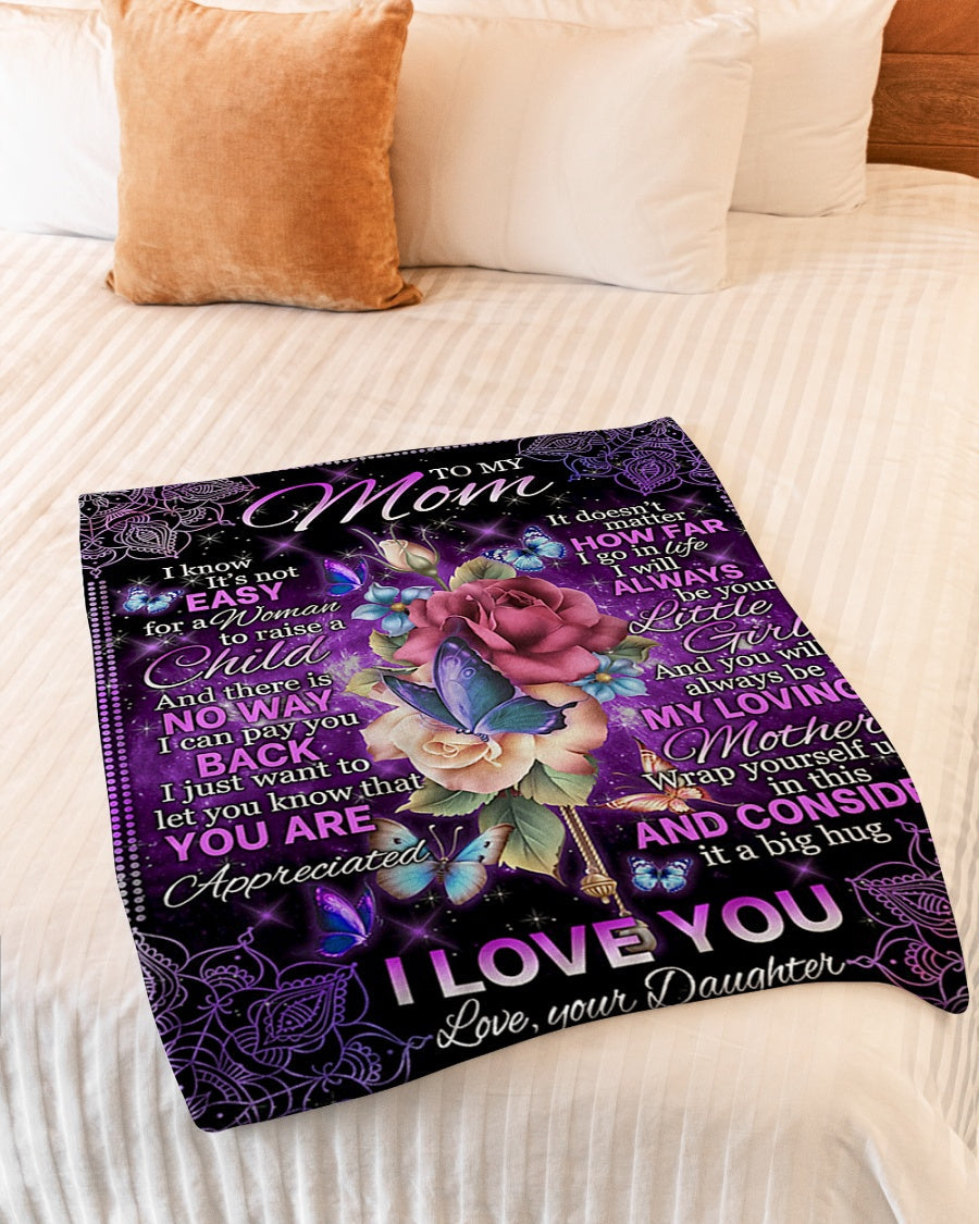 Rose Lifelong Mother Love Flannel Blanket For Soft Bed Couch And Home Comfort