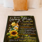 Sunflower Inspiring Family Hero Message Flannel Blanket For Relaxing At Home And Travel