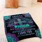 God I Love You With All My Heart Mother Flannel Blanket For Soft Bed Couch And Home Comfort