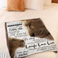 Lion Beloved Mother Message Flannel Blanket For Soft Bed Couch And Home Comfort