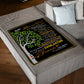 Family Tree Beloved Mother Message Flannel Blanket For Living Room And Bedroom Styling