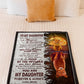 Lion Carry You In My Heart Daughter Gift Flannel Blanket For Relaxing At Home And Travel