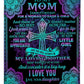 God I Love You With All My Heart Mother Flannel Blanket For Bed Sofa And Reading Nook Decor