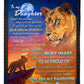 Lion Believing In Yourself Daughter Gift Flannel Blanket For Bed Sofa And Reading Nook Decor