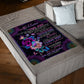 Rose Beloved Mother Message Flannel Blanket For Living Room And Bedroom Styling