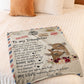 Deer Lover I Am Always With You Daughter Gift Flannel Blanket For Soft Bed Couch And Home Comfort