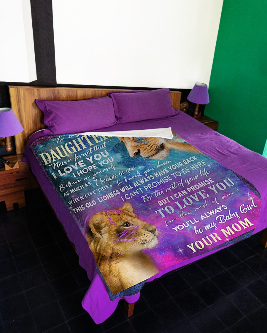 Lion Believe In Yourself Gift Lover Flannel Blanket For Bedroom Couch And Daily Comfort