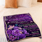 Rose I Think About You Daughter Gift Flannel Blanket For Living Room And Bedroom Styling