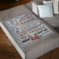 Butterfly Warm Sunshine Love Daughter Gift Flannel Blanket For Living Room And Bedroom Styling