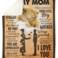 Lion I Am Always With You Mother Flannel Blanket For Soft Bed Couch And Home Comfort