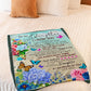 Flower I Loved You Daughter Gift Flannel Blanket For Soft Bed Couch And Home Comfort