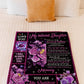 Rose Comforting Home Message Daughter Gift Flannel Blanket For Relaxing At Home And Travel