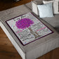 Family To Me You Are The World Little Girl Flannel Blanket For Living Room And Bedroom Styling