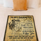 Family The Gift Of Life Daughter Gift Flannel Blanket For Relaxing At Home And Travel