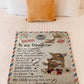Deer Lover I Am Always With You Daughter Gift Flannel Blanket For Relaxing At Home And Travel